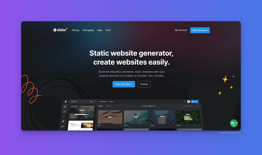 Designmodo Slides website preview